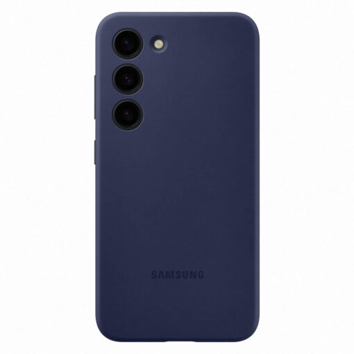 Samsung S23 umbris silikoonist Samsung Silicone Cover Case navy blue EF PS911TNEGWW