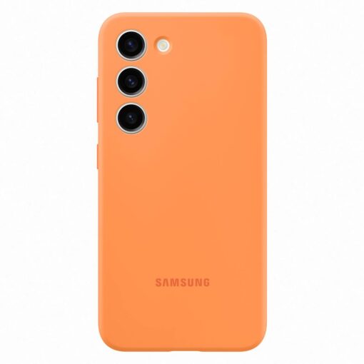 Samsung S23 umbris silikoonist Samsung Silicone Cover Case oranz EF PS911TOEGWW