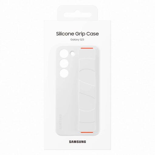 Samsung S23 umbris silikoonist Samsung Silicone Grip Cover Case valge EF GS911TWEGWW 7