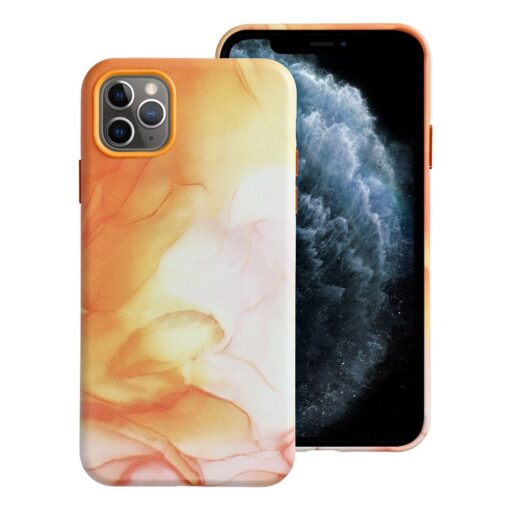 iPhone 11 PRO MAX umbris MagSafe kunstnahast lained oranz