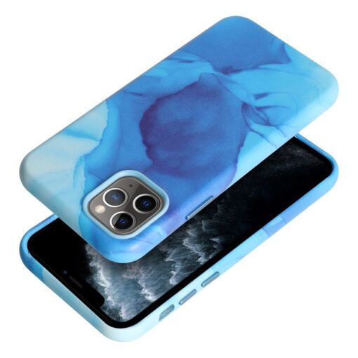 iPhone 11 PRO umbris MagSafe kunstnahast lained sinine 1