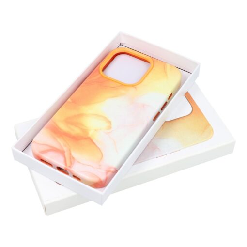 iPhone 11 umbris MagSafe kunstnahast lained oranz 9