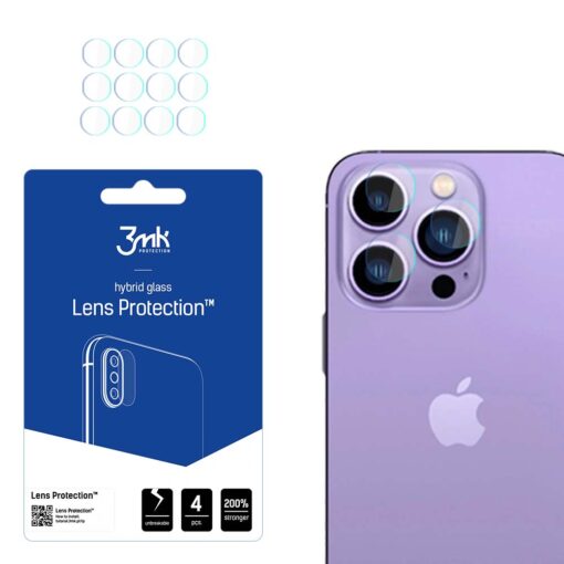 iPhone 14 PRO ja PRO MAX kaamera kaitseklaas - 3mk Lens Protect