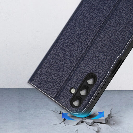 Samsung A14 kaaned kaarditaskuga Dux Ducis Skin X2 magnetiga sulguv sinine 11