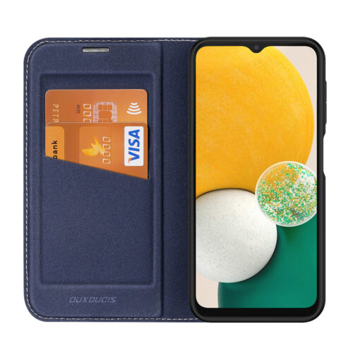 Samsung A14 kaaned kaarditaskuga Dux Ducis Skin X2 magnetiga sulguv sinine 2