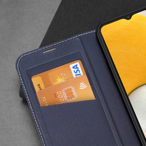 Samsung A14 kaaned kaarditaskuga Dux Ducis Skin X2 magnetiga sulguv sinine 6