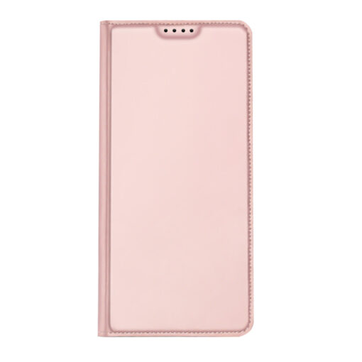 Samsung A14 kunstnahast kaaned kaarditaskuga DUX DUCIS Skin Pro roosa 9
