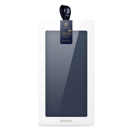 Samsung A14 kunstnahast kaaned kaarditaskuga DUX DUCIS Skin Pro sinine 10