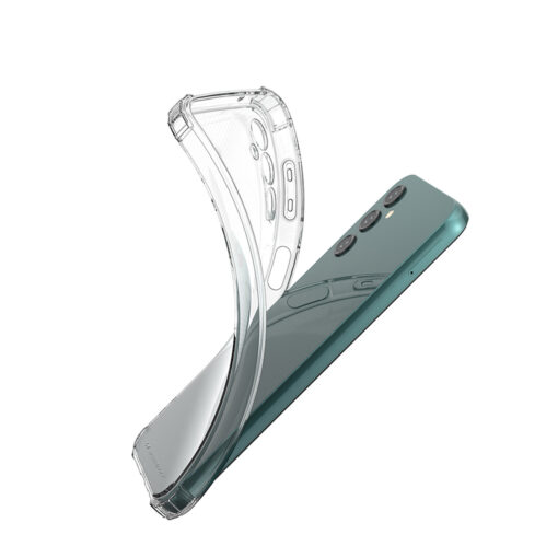 Samsung A14 tugevdatud nurkade silikoonist Anti Shock umbris labipaistev 1