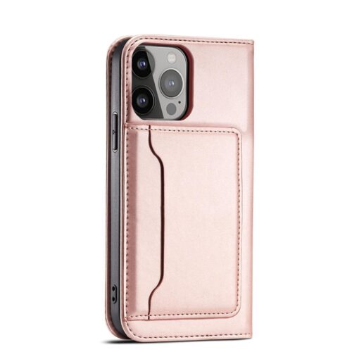Samsung A34 kaaned kunstnahast kaarditaskutega roosa 9