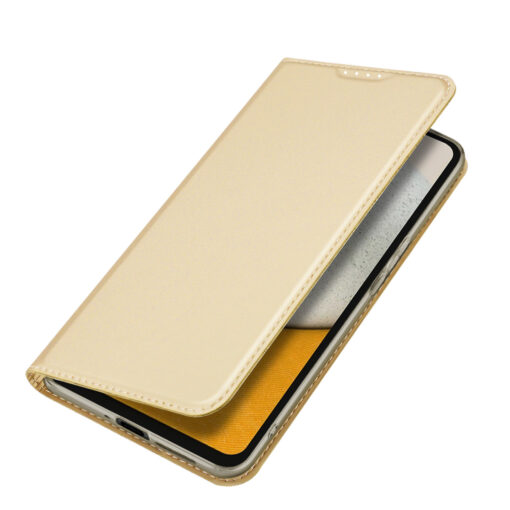 Samsung A34 kunstnahast kaaned kaarditaskuga DUX DUCIS Skin Pro kuldne 3