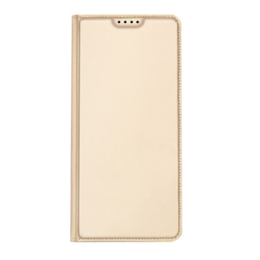 Samsung A34 kunstnahast kaaned kaarditaskuga DUX DUCIS Skin Pro kuldne 9