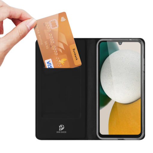 Samsung A34 kunstnahast kaaned kaarditaskuga DUX DUCIS Skin Pro must 1