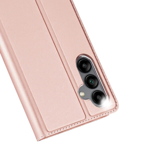 Samsung A34 kunstnahast kaaned kaarditaskuga DUX DUCIS Skin Pro roosa 2