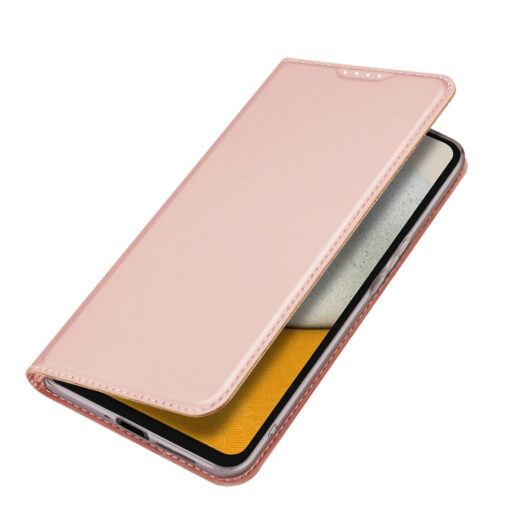 Samsung A34 kunstnahast kaaned kaarditaskuga DUX DUCIS Skin Pro roosa 3