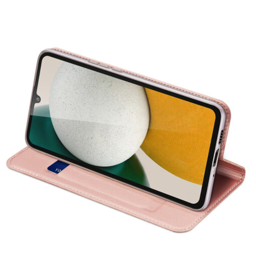 Samsung A34 kunstnahast kaaned kaarditaskuga DUX DUCIS Skin Pro roosa 4