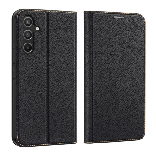 Samsung A54 kaaned kaarditaskuga Dux Ducis Skin X2 magnetiga sulguv must 1