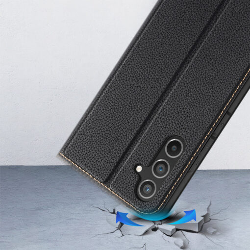 Samsung A54 kaaned kaarditaskuga Dux Ducis Skin X2 magnetiga sulguv must 11