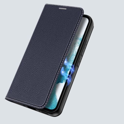Samsung A54 kaaned kaarditaskuga Dux Ducis Skin X2 magnetiga sulguv sinine 5