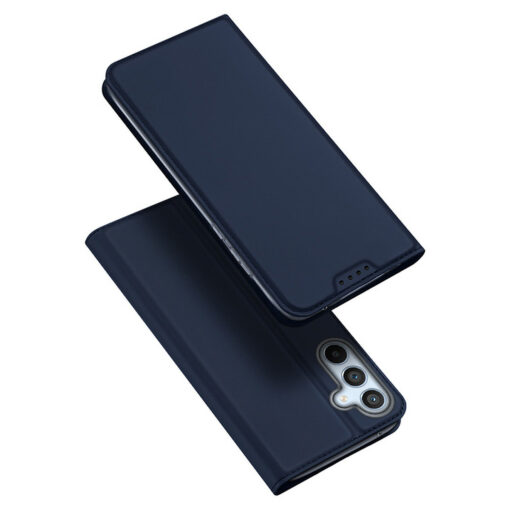 Samsung A54 kunstnahast kaaned kaarditaskuga DUX DUCIS Skin Pro sinine
