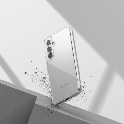 Samsung A54 umbris Fusion plastikust taguse ja silikoonist raamiga labipaistev matt 5