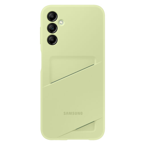 Samsung Galaxy A14 umbris Card Slot kaarditaskuga silikoonist roheline EF OA146TGEGWW