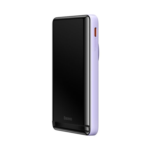 MagSafe akupank 10 000mAh 20W 0.5m USB C juhe Baseus lilla 5