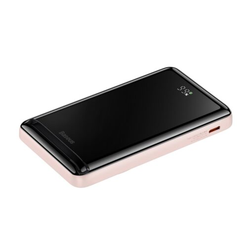 MagSafe akupank 10 000mAh 20W 0.5m USB C juhe Baseus roosa 7