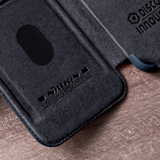 Samsung S23 PLUS kaaned kaamera kaitsega Nillkin Qin Leather Pro nahast must 10