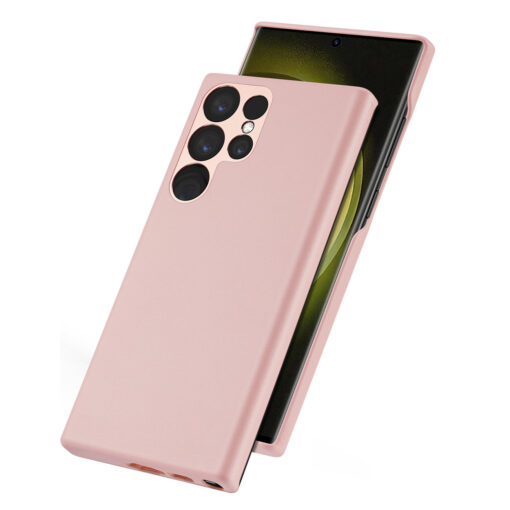 Samsung S23 ULTRA umbris Dux Ducis Grit kunstnahast MagSafe roosa 1