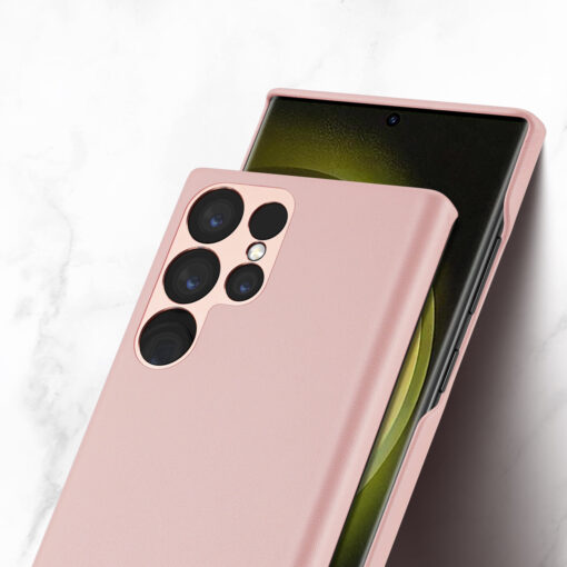 Samsung S23 ULTRA umbris Dux Ducis Grit kunstnahast MagSafe roosa 4