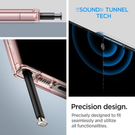 Samsung S23 ULTRA umbris Spigen Ultra Hybrid silikoonist servade ja plastikust tagusega roosa kristall 13