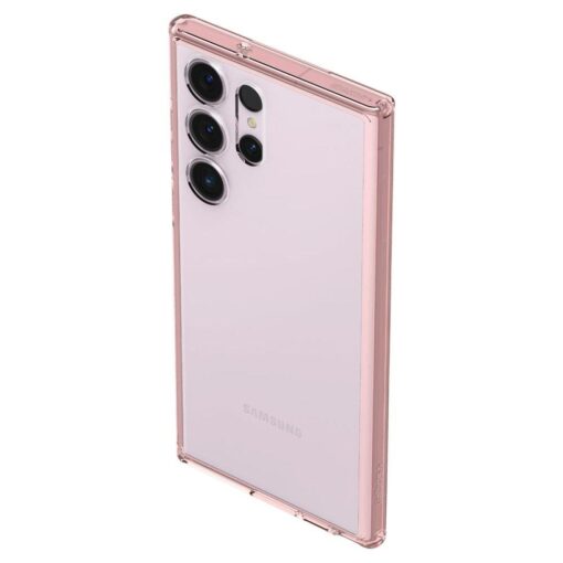 Samsung S23 ULTRA umbris Spigen Ultra Hybrid silikoonist servade ja plastikust tagusega roosa kristall 8