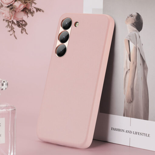 Samsung S23 umbris Dux Ducis Grit kunstnahast MagSafe roosa 8