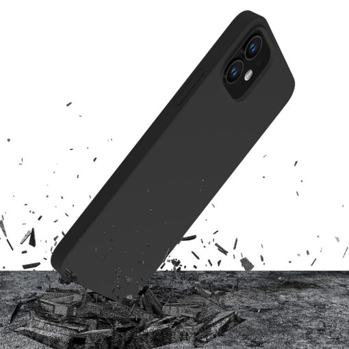 iPhone 12 MINI umbris silikoonist 3mk Silicone Case matt must 2