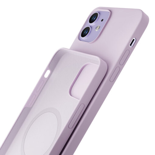 iPhone 1212 PRO umbris MagSafe silikoonist 3mk Hardy Silicone MagCase lilla 3