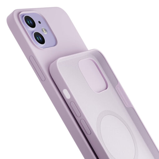iPhone 1212 PRO umbris MagSafe silikoonist 3mk Hardy Silicone MagCase lilla 4
