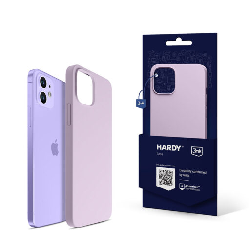 iPhone 1212 PRO umbris MagSafe silikoonist 3mk Hardy Silicone MagCase lilla
