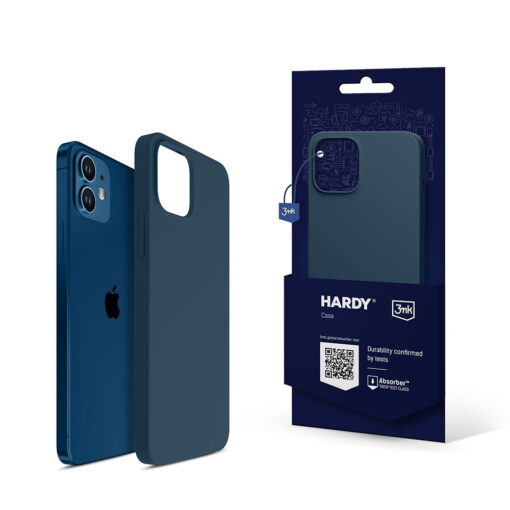 iPhone 1212 PRO umbris MagSafe silikoonist 3mk Hardy Silicone MagCase sinine