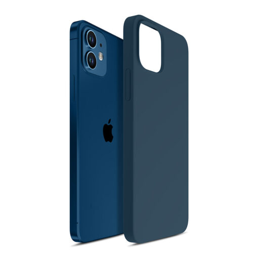 iPhone 1212 PRO umbris MagSafe silikoonist 3mk Hardy Silicone MagCase sinine 7