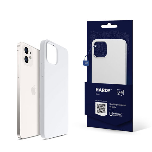 iPhone 1212 PRO umbris MagSafe silikoonist 3mk Hardy Silicone MagCase valge