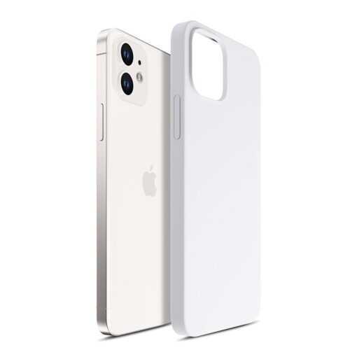 iPhone 1212 PRO umbris MagSafe silikoonist 3mk Hardy Silicone MagCase valge 7