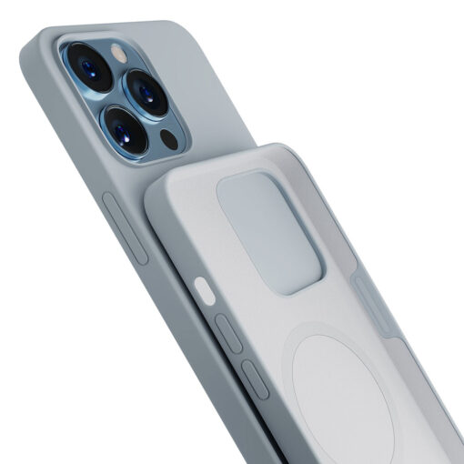 iPhone 13 PRO MAX umbris MagSafe silikoonist 3mk Hardy Silicone MagCase helesinine 4