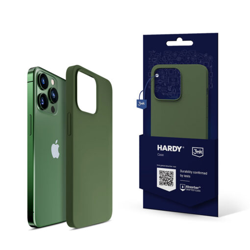 iPhone 13 PRO MAX umbris MagSafe silikoonist 3mk Hardy Silicone MagCase roheline