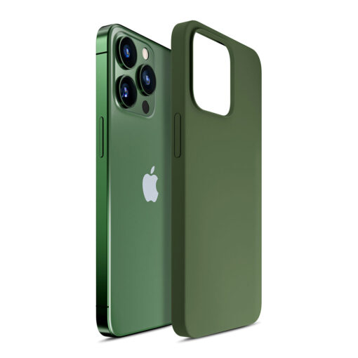 iPhone 13 PRO MAX umbris MagSafe silikoonist 3mk Hardy Silicone MagCase roheline 7