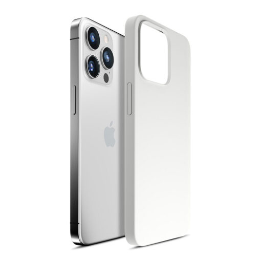 iPhone 13 PRO MAX umbris MagSafe silikoonist 3mk Hardy Silicone MagCase valge 7
