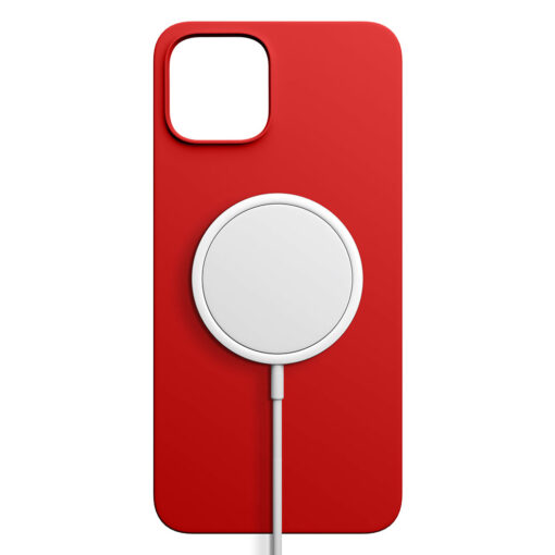 iPhone 13 umbris MagSafe silikoonist 3mk Hardy Silicone MagCase punane 13