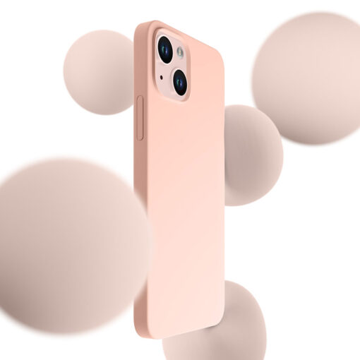 iPhone 13 umbris MagSafe silikoonist 3mk Hardy Silicone MagCase roosa 1