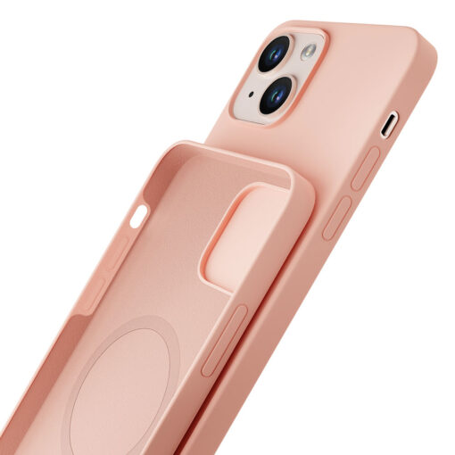 iPhone 13 umbris MagSafe silikoonist 3mk Hardy Silicone MagCase roosa 3