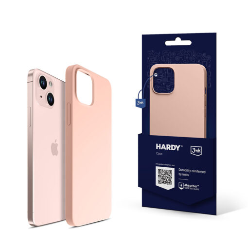 iPhone 13 umbris MagSafe silikoonist 3mk Hardy Silicone MagCase roosa